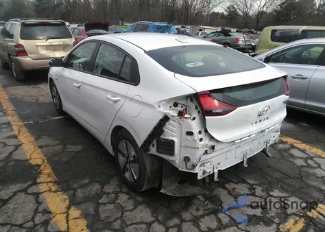 2019 Hyundai Ioniq Hybrid Blue из США, поврежденный, VIN KMHC65LC7KU175237